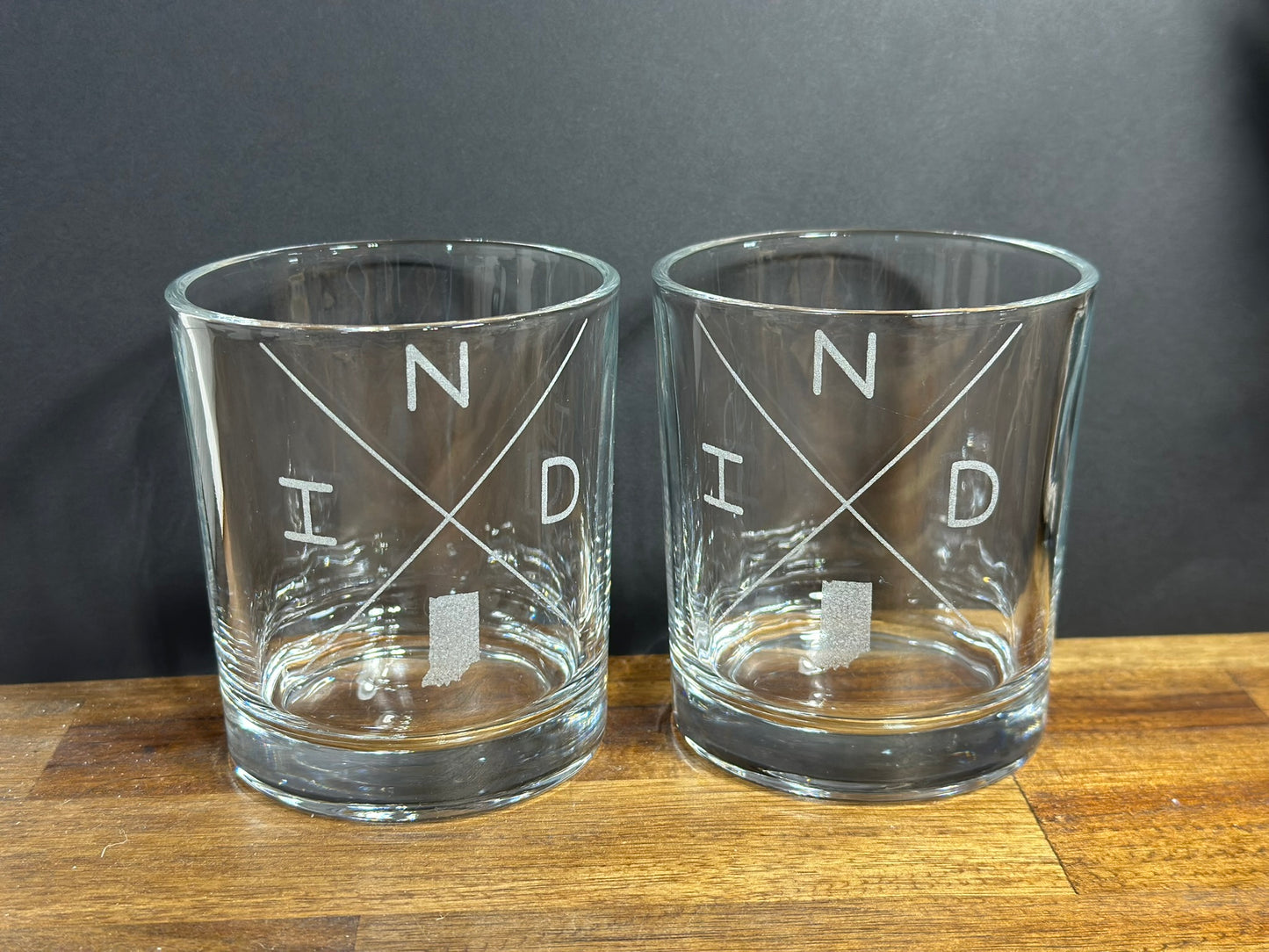 Muncie, Indiana Decanter and Whiskey Set