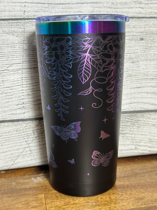Wisteria Florals - 20 oz tumbler