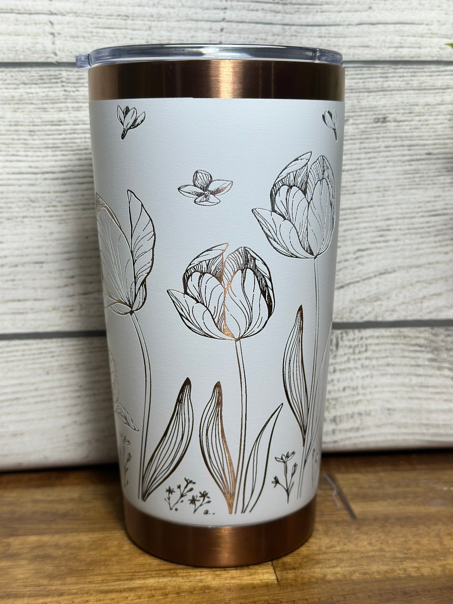 Tulip Copper Plated 20 oz tumbler