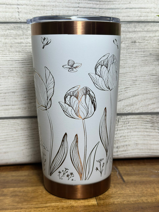 Tulip Copper Plated 20 oz tumbler