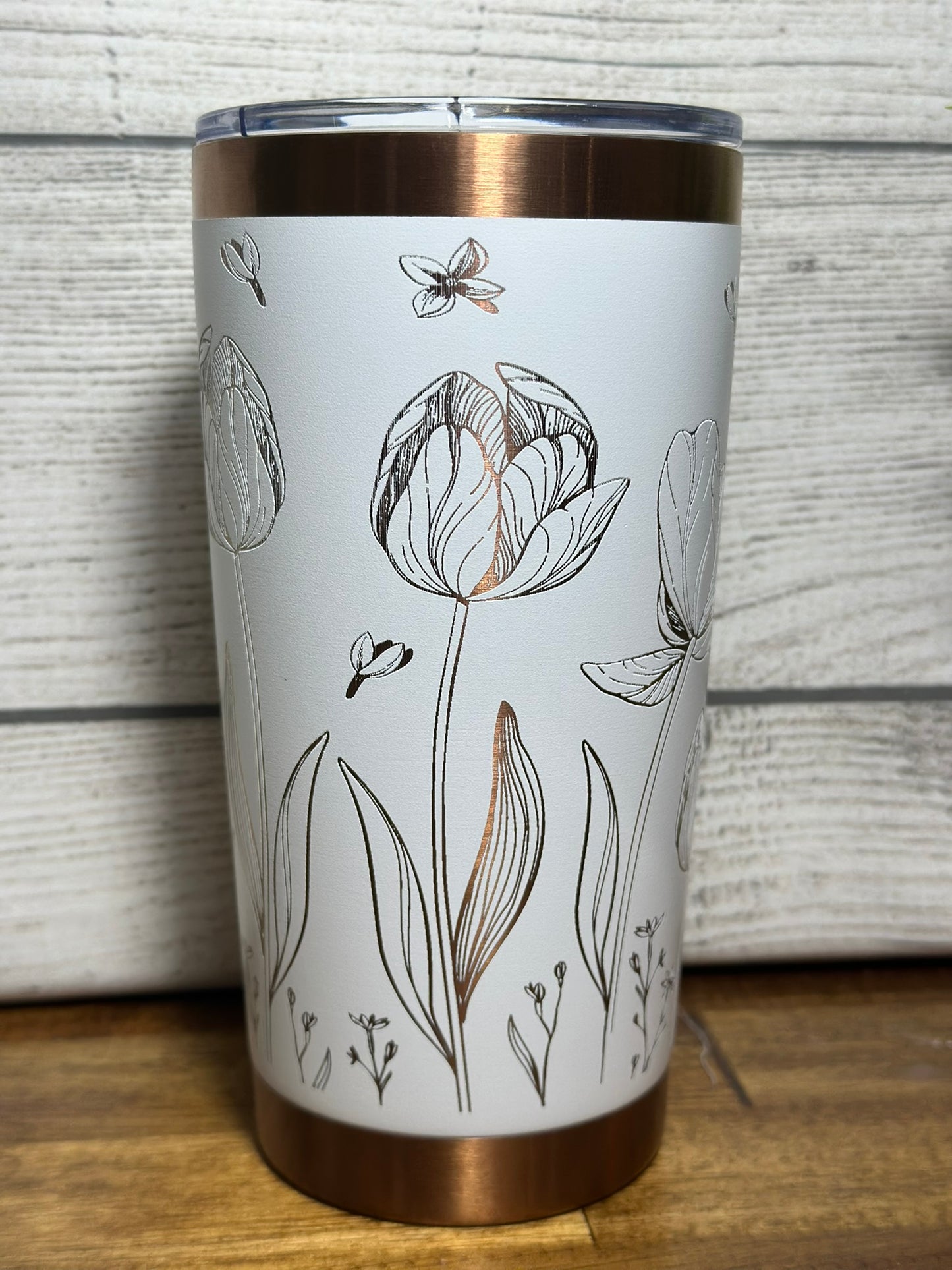 Tulip Copper Plated 20 oz tumbler