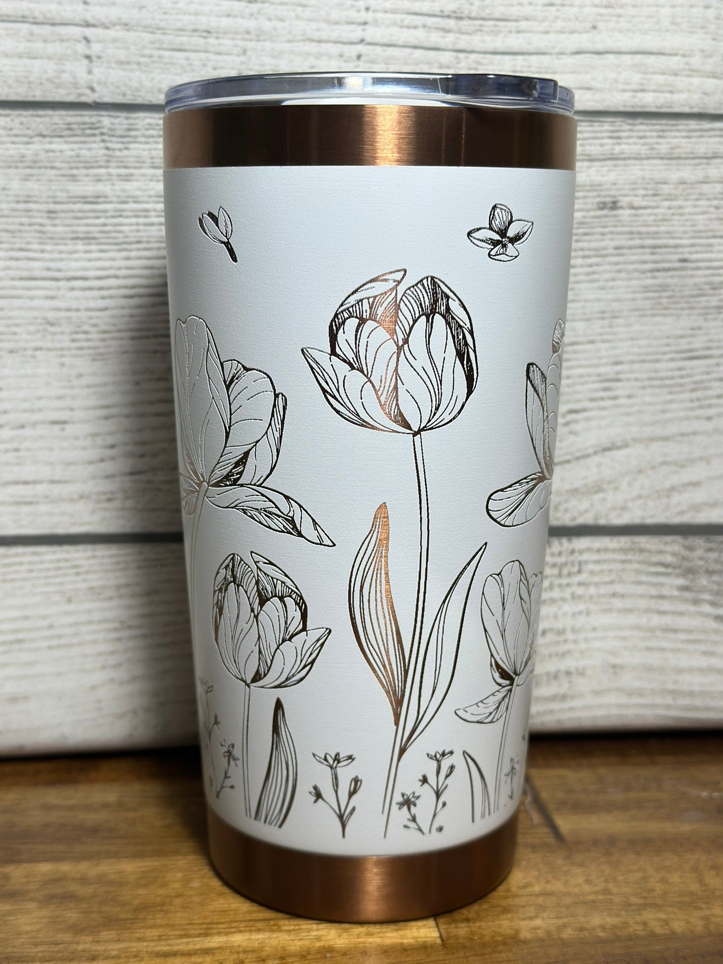 Tulip Copper Plated 20 oz tumbler