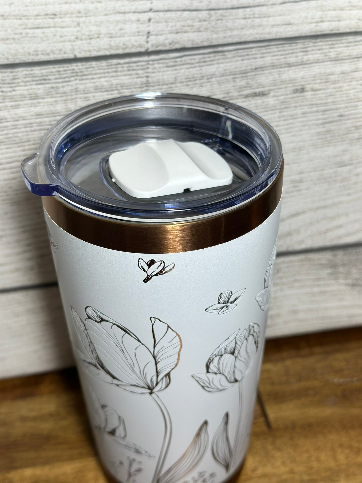 Tulip Copper Plated 20 oz tumbler