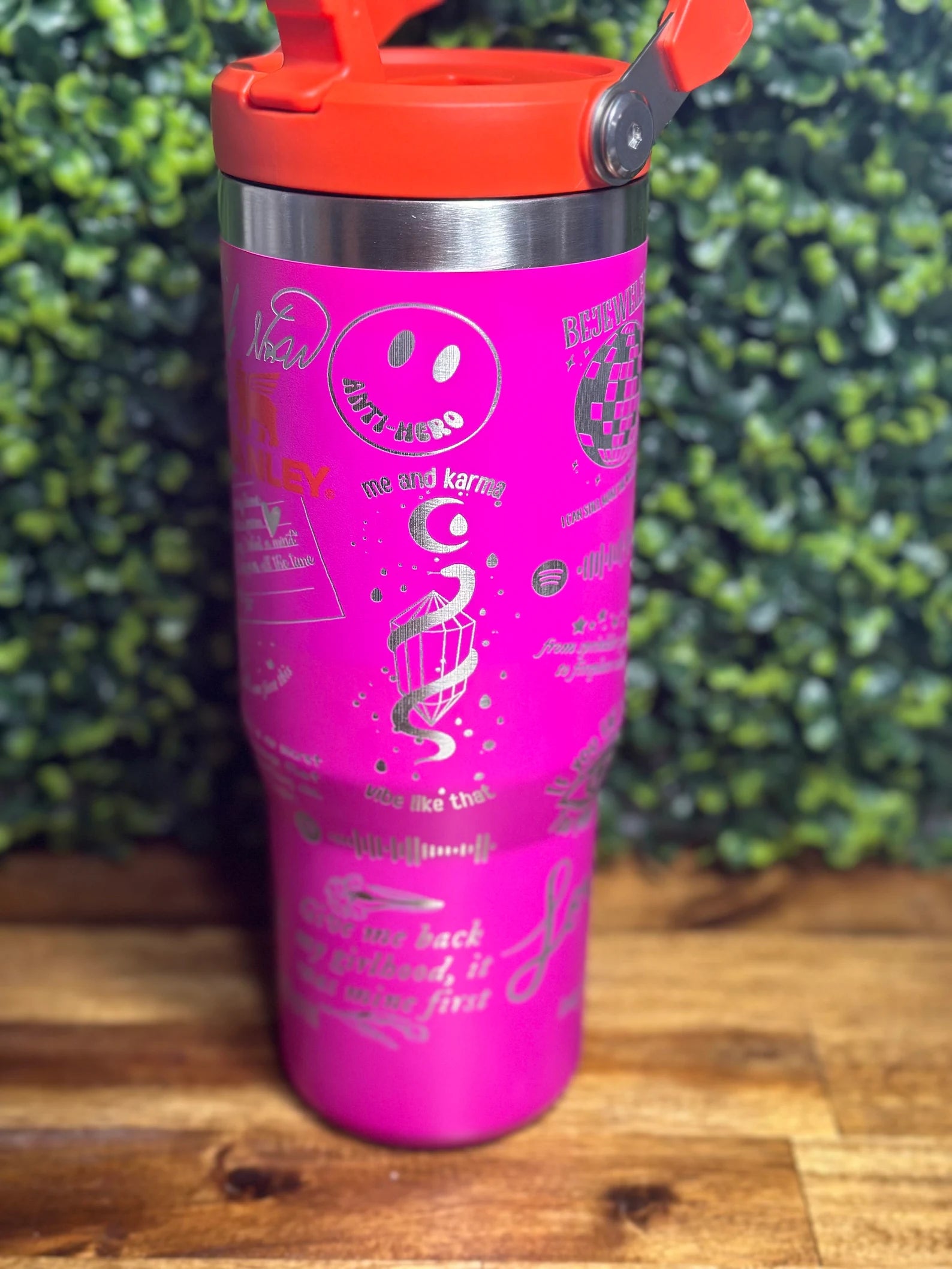 Adorable Taylor Swift Authentic Stanley Flip Top Tumbler / Multiple color option image 4