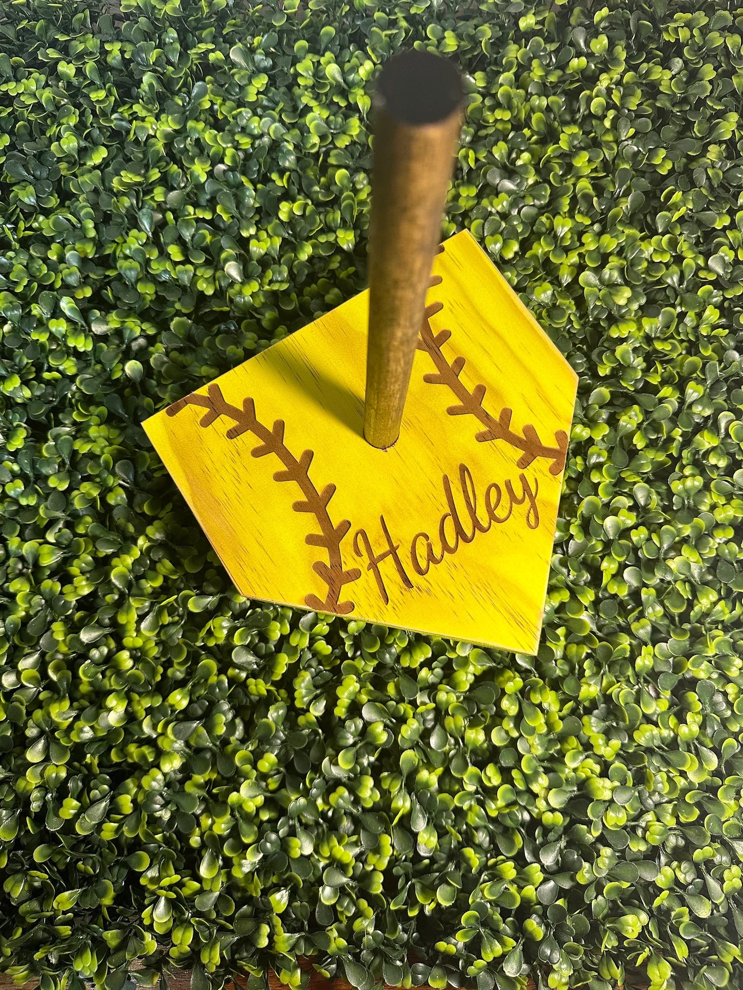 Handmade Wooden Ring Holder for Baseball/Softball Fans - Name Customization image 6