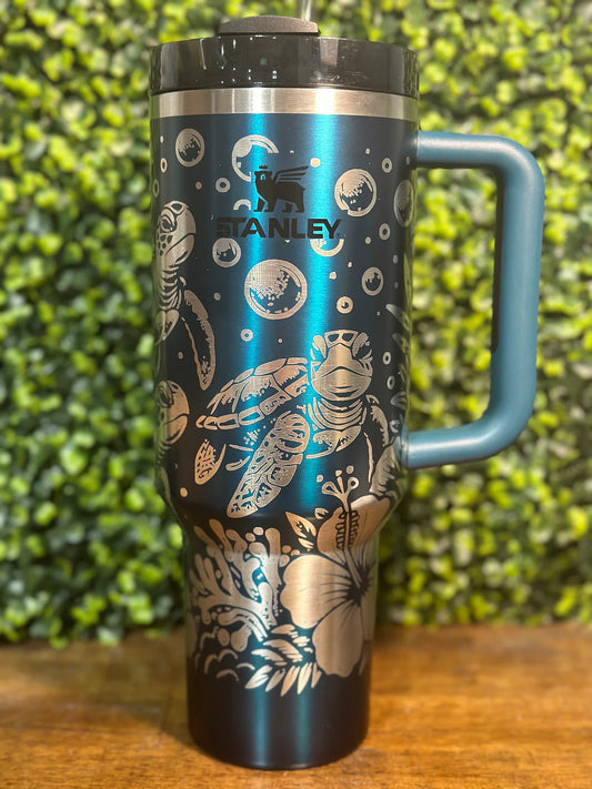 Sea Turtle Lovers Tumbler - Authentic Stanley Tumbler image 0