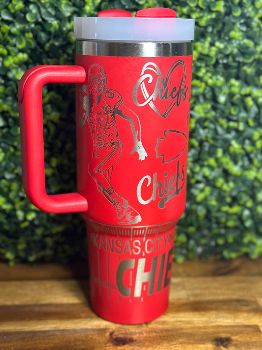 Kansas City Chiefs Travel Mug / Stainless Steel /Vacuum Sealed image 0