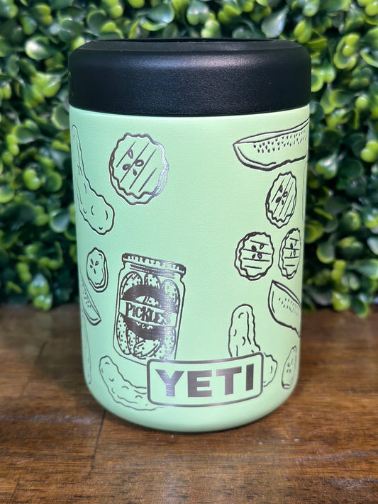 Pickle Lovers Dream Can Holder / Authentic Yeti Rambler - Pale Green image 0