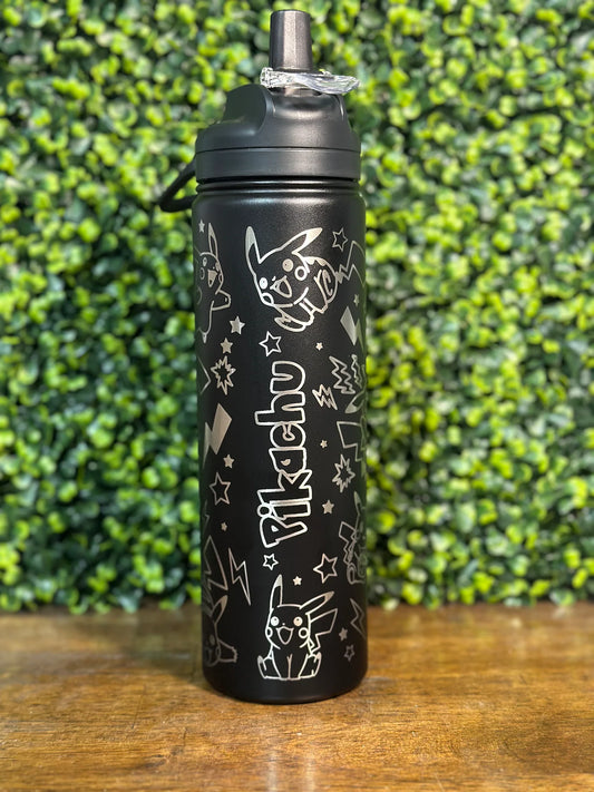 Kids Water Bottle - Pokémon Inspired - laser engraved image 0