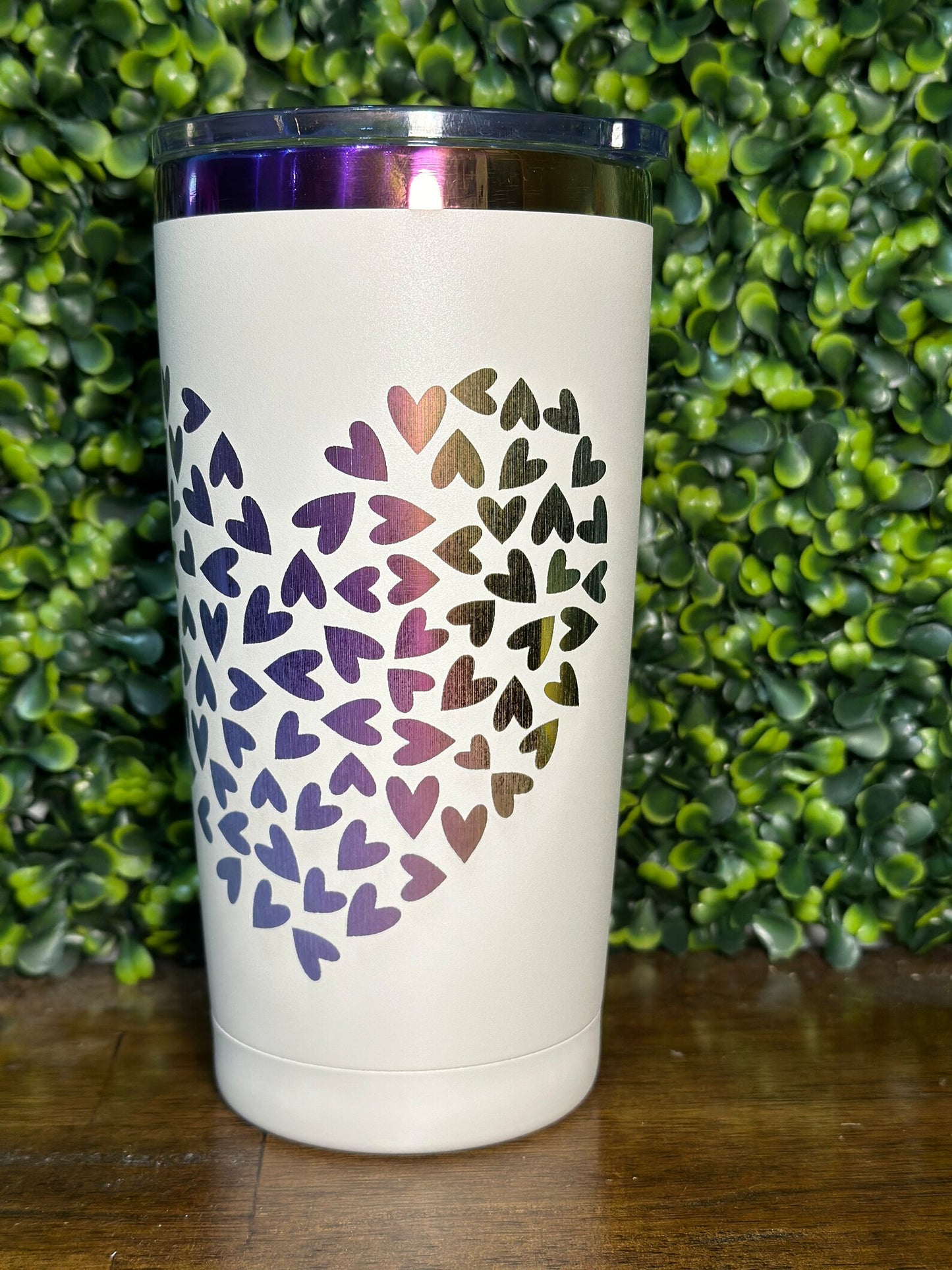 Rainbow Heart 20 oz Tumbler - Spread Love and Colors Everywhere! image 2