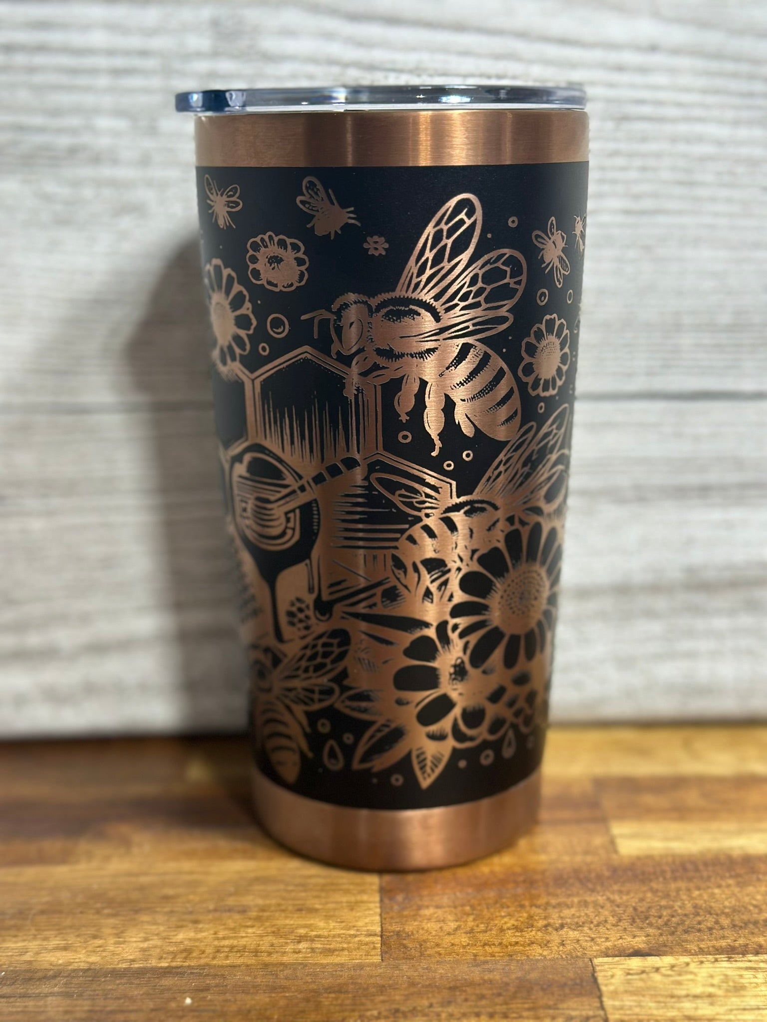 Bee Crazy Copper Plated Tumbler / 20 ounce image 3