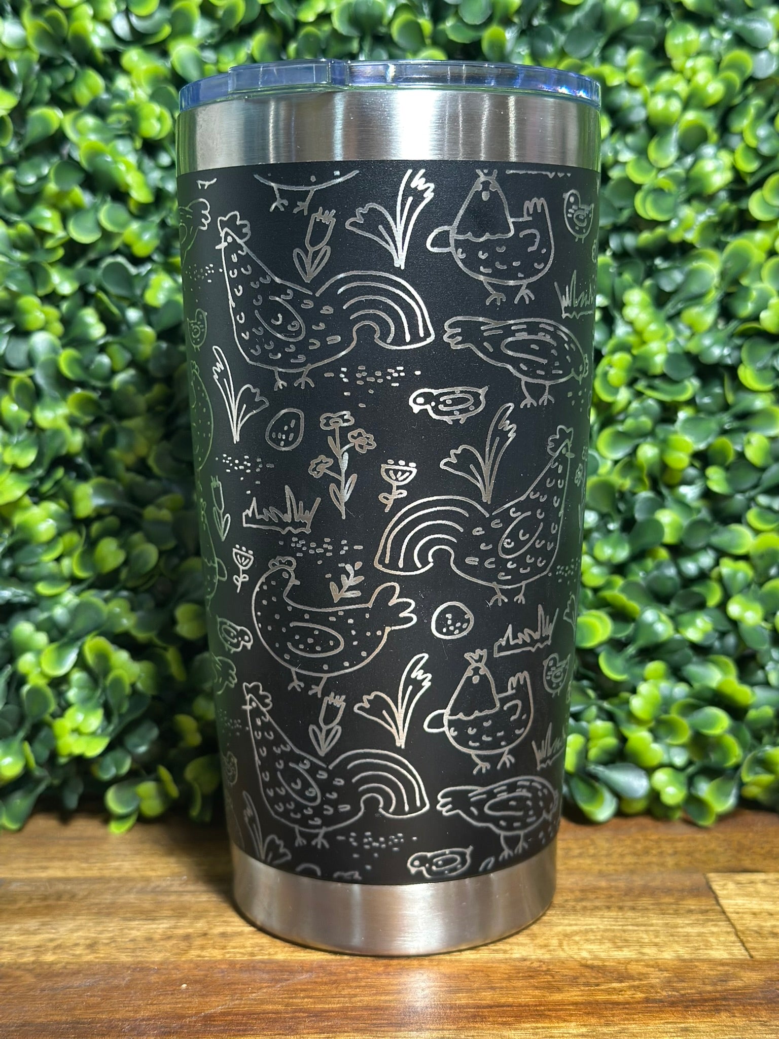 Chicken and Rooster Tumbler / 20 ounce image 3