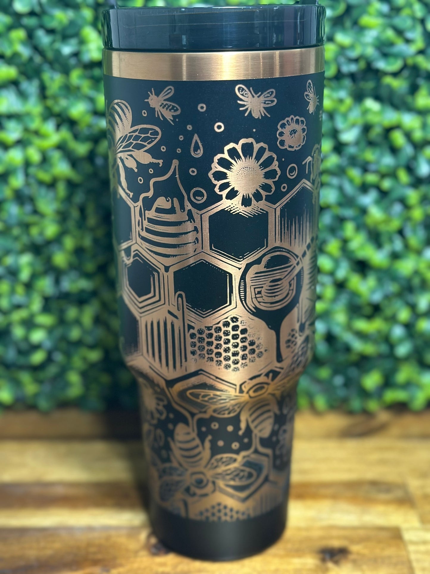 Bee Crazy Copper Plated Tumbler - 40 ounce image 4