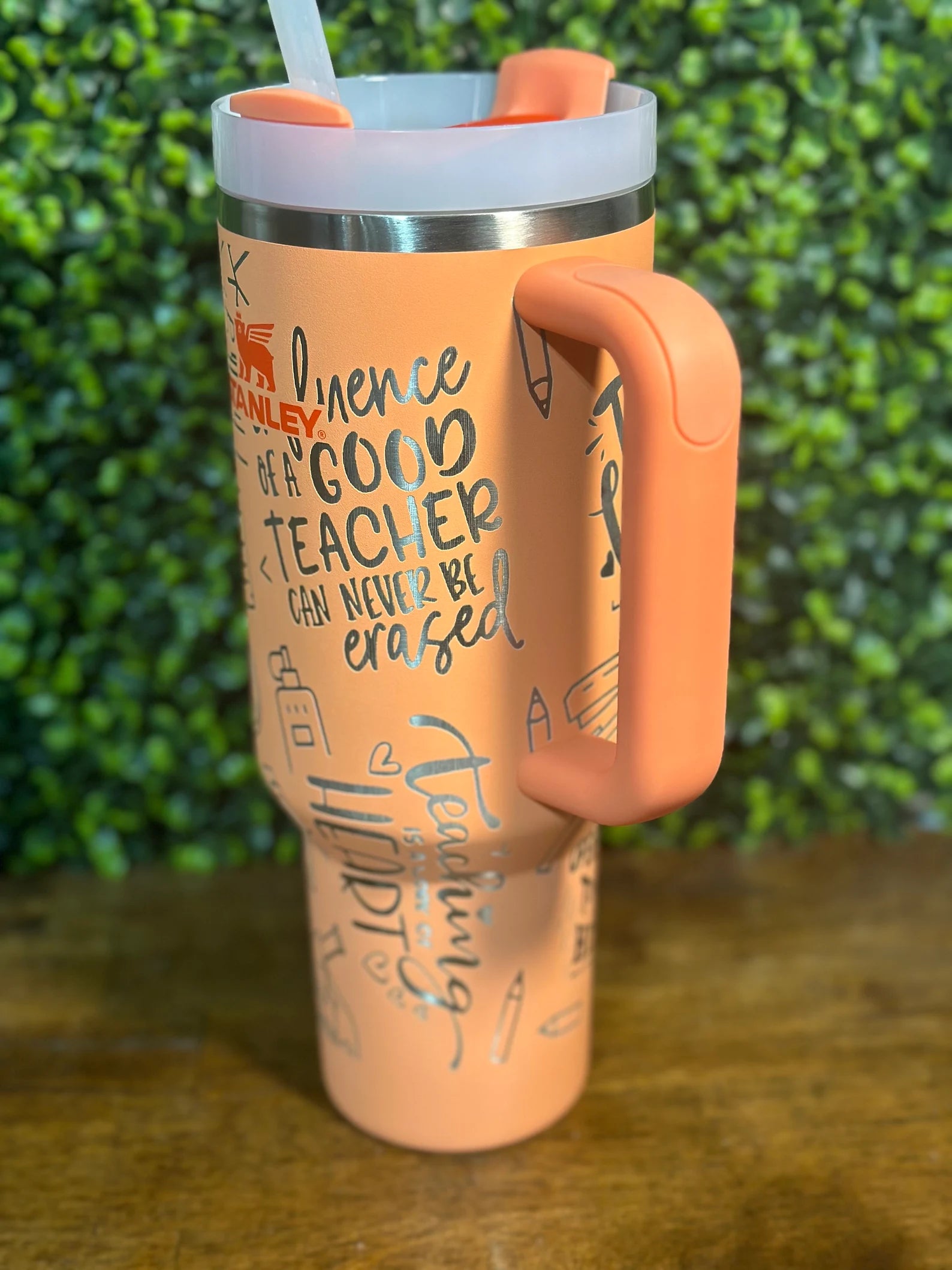 Teacher Inspired Laser Engraved Wrap / 40 ounce Authentic Stanley / Back to Scho image 4